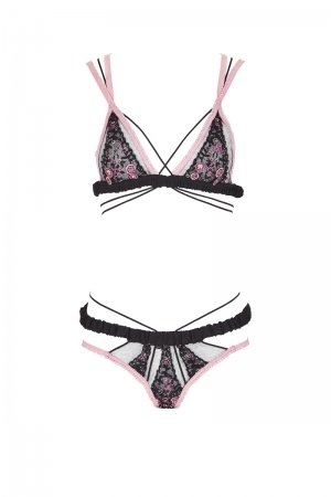 ForLove&Lemons-Black Azaela Embroidery-Skivvies