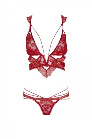 ForLove&Lemons-Red Etienne Lace Bralette
